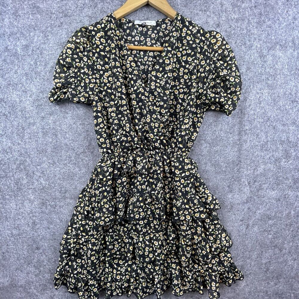 Purple Snow Dress Womens Small Daisy Cottagecore Romantic Soft Girl Coquette